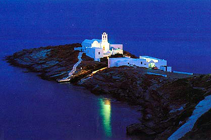 Chrysopigi church on Sifnos island  